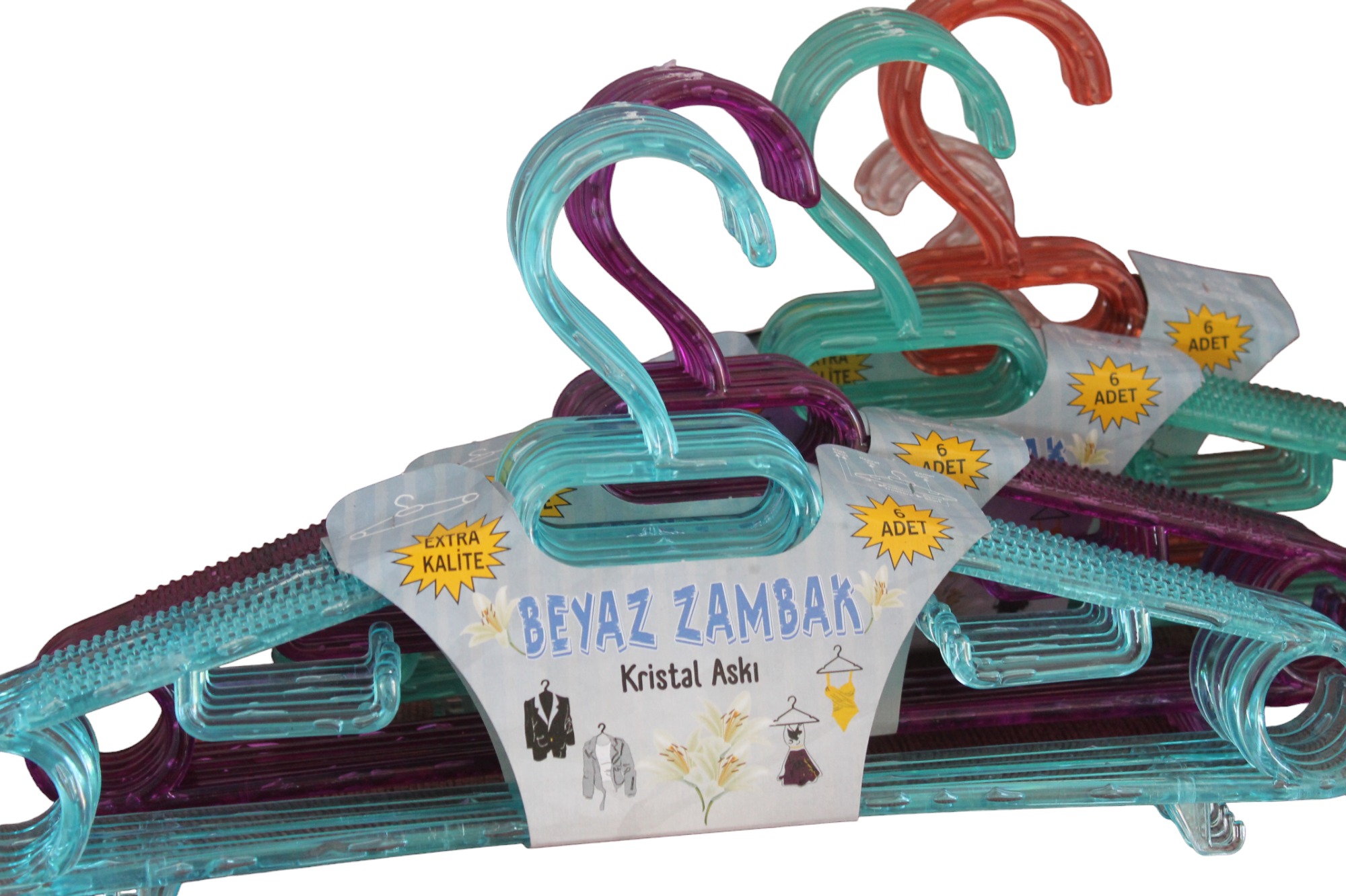 Beyaz Zambak Kristal Askı
