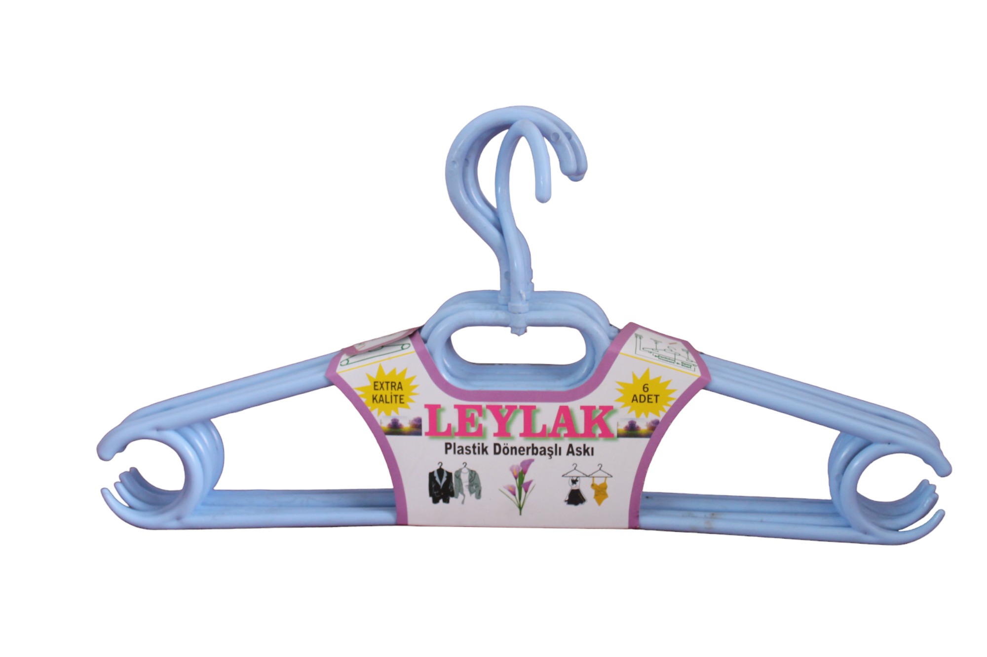 Leylak Kalın Plastik Askı